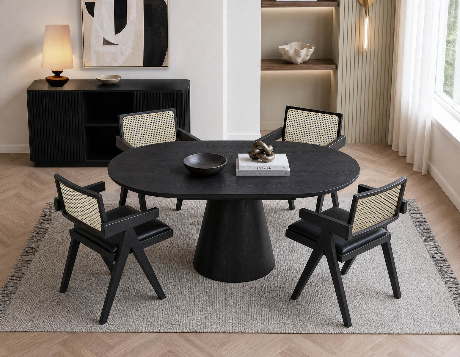 SORENO — Extendable round dining table 120 to 160 cm (09-29-41-20) - Image 14