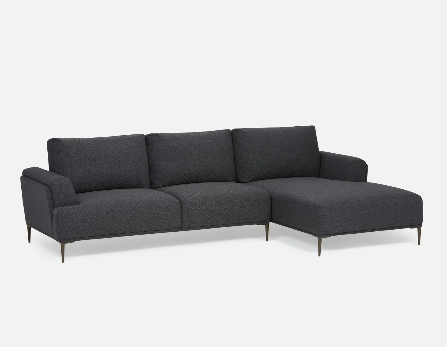 VICTOR — Contemporary right-facing sectional sofa (03-84-97-33)