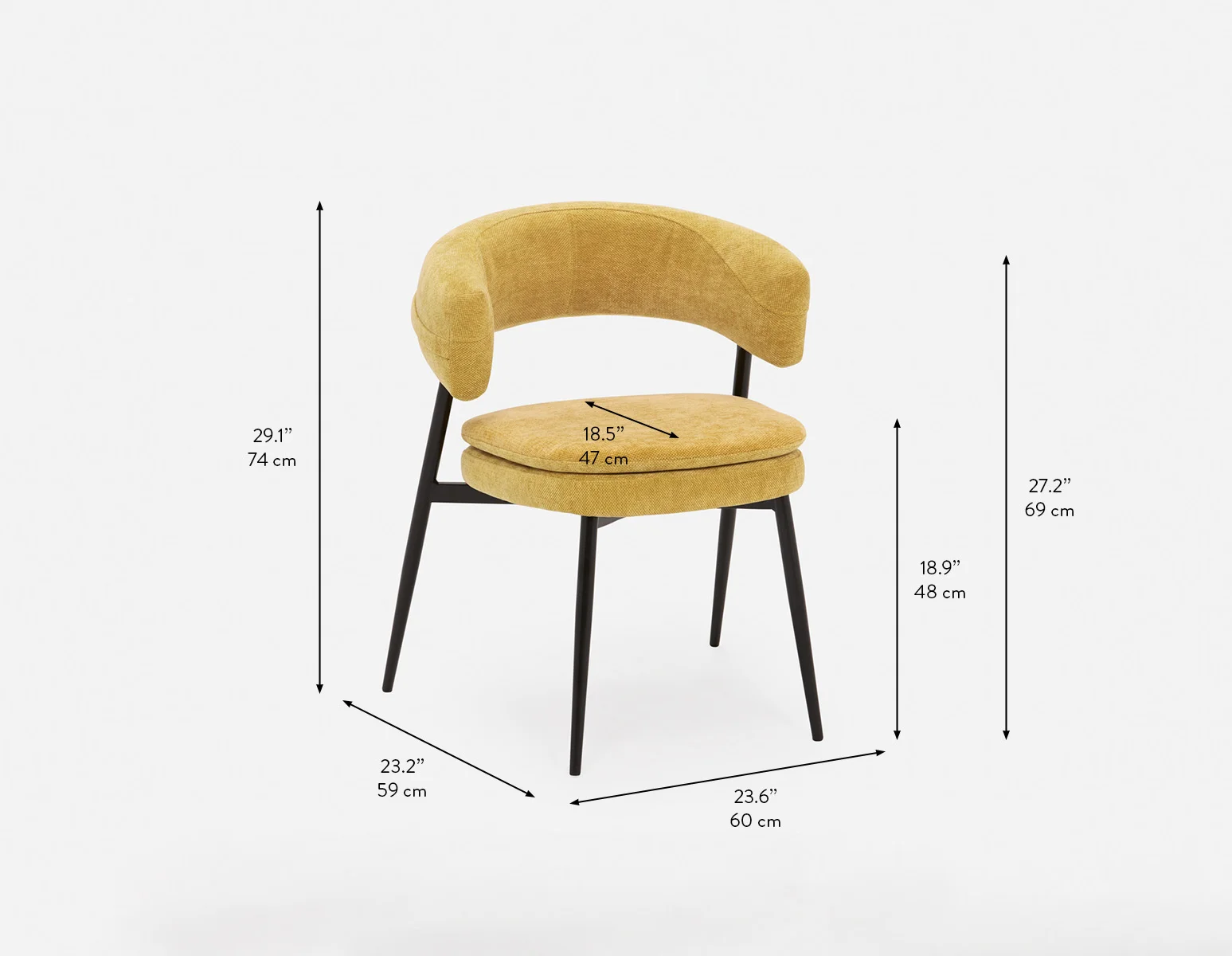 IFRAN — Modern contemporary dining chair (42-92-60-50) - Image 9