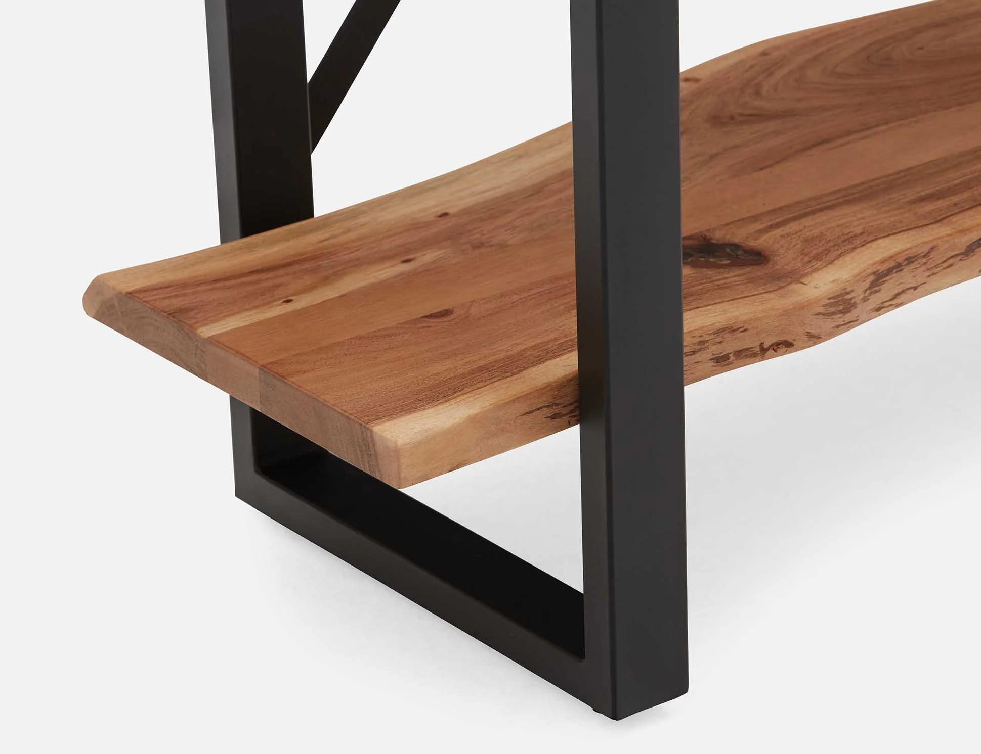 RENO — Acacia wood 5-tier bookcase - Image 6