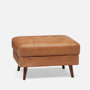 KINSEY — 100% leather ottoman (99-16-71-49)