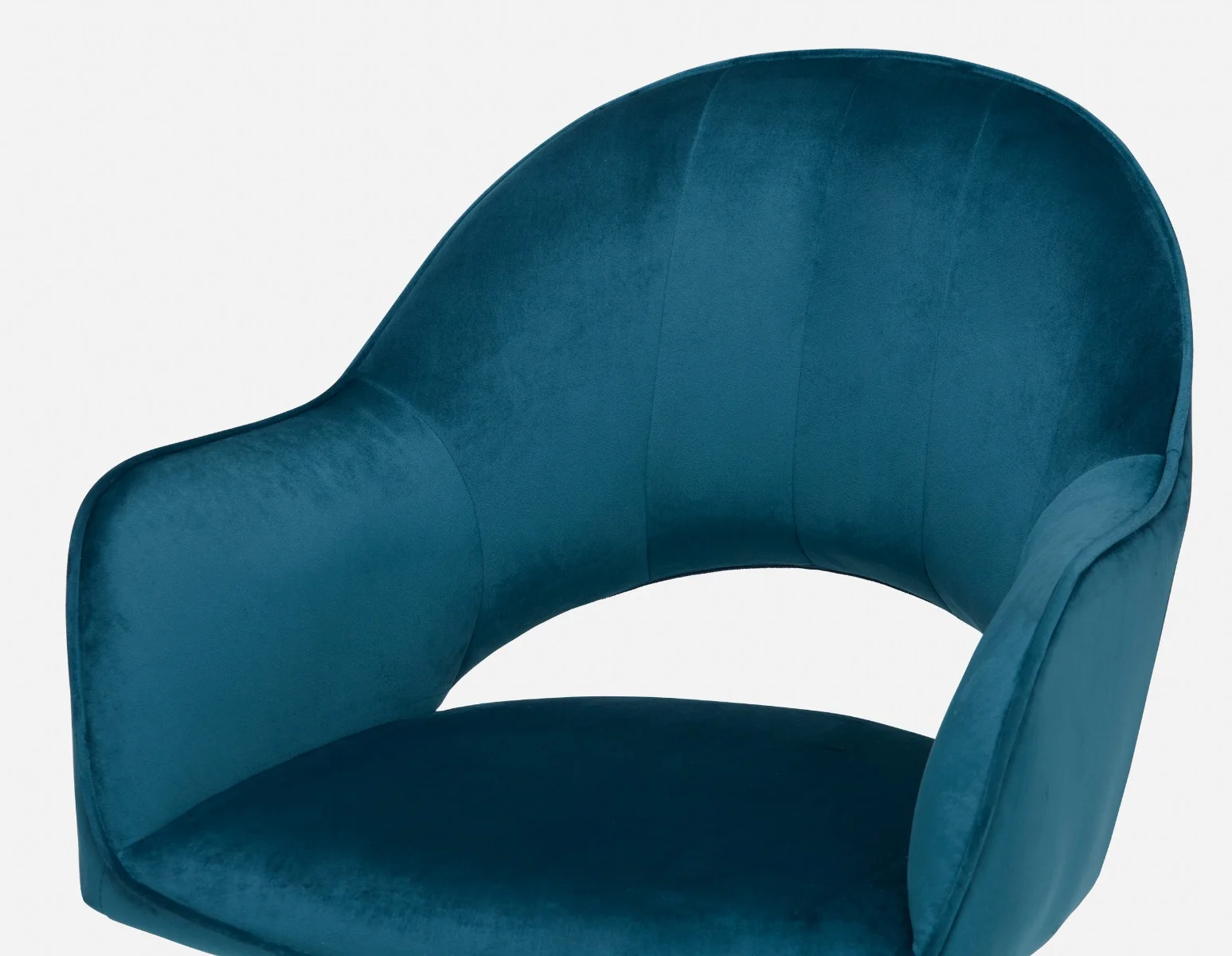 BAILEY — Contemporary velvet dining armchair (67-16-44-60) - Image 3