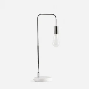 CLEARA — Marble base table lamp 57 cm height