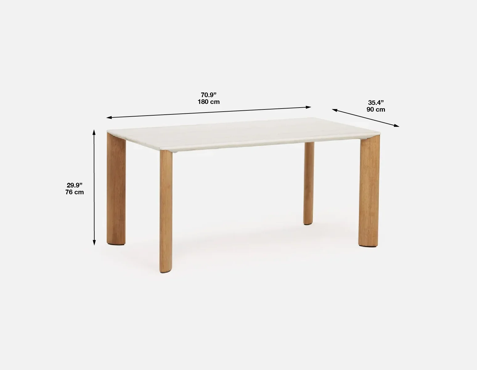 GIULIA — Modern contemporary dining table 180 cm - Image 10