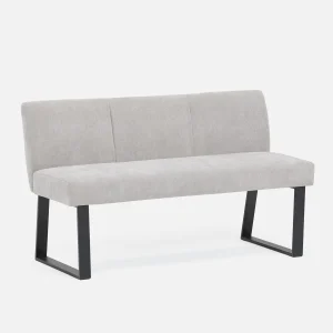 JASON — Industrial-modern dining bench with backrest (99-87-57-30)