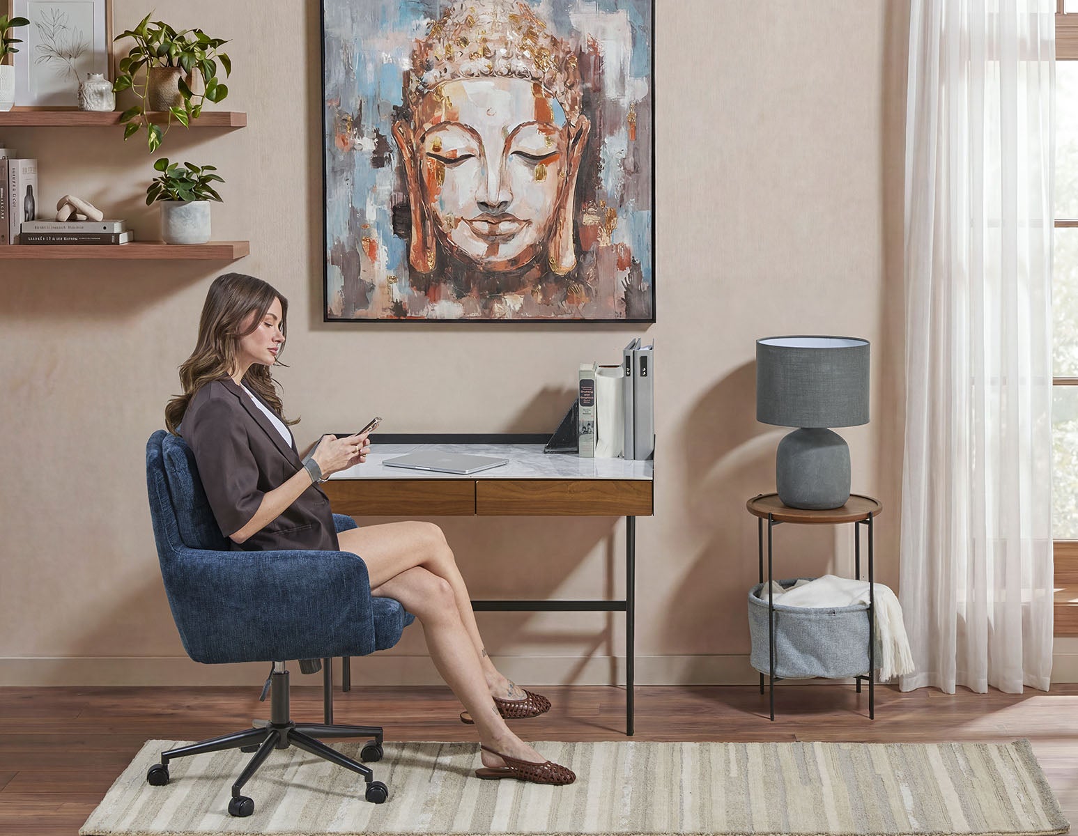MARTIN — Desk with ceramic top (width: 100 cm)