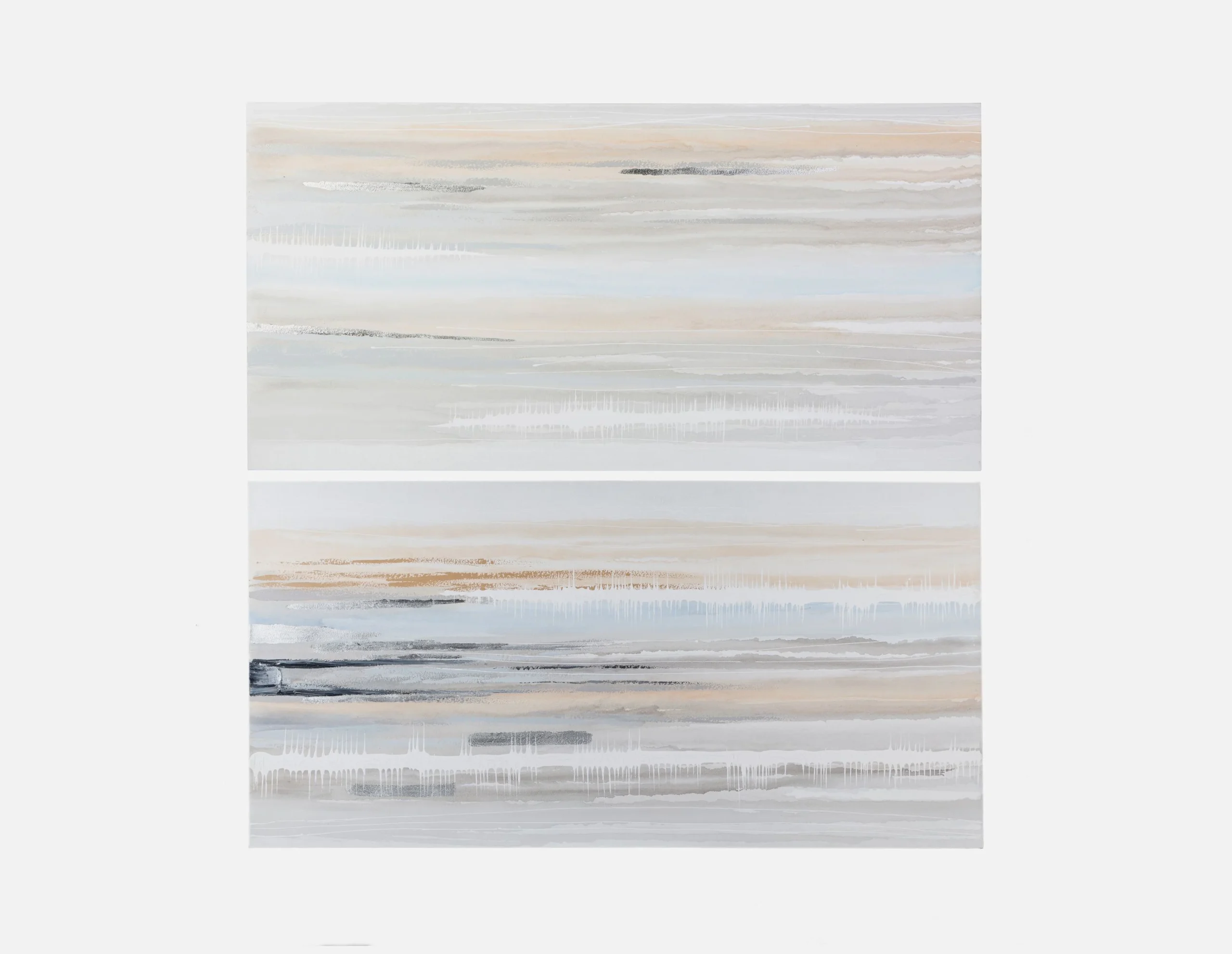 EMERIC — Set of 2 hand-painted artworks 200 cm x 200 cm