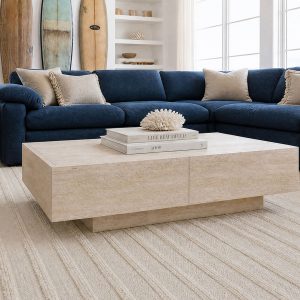 TRAVINE — Coffee table with storage 118 cm