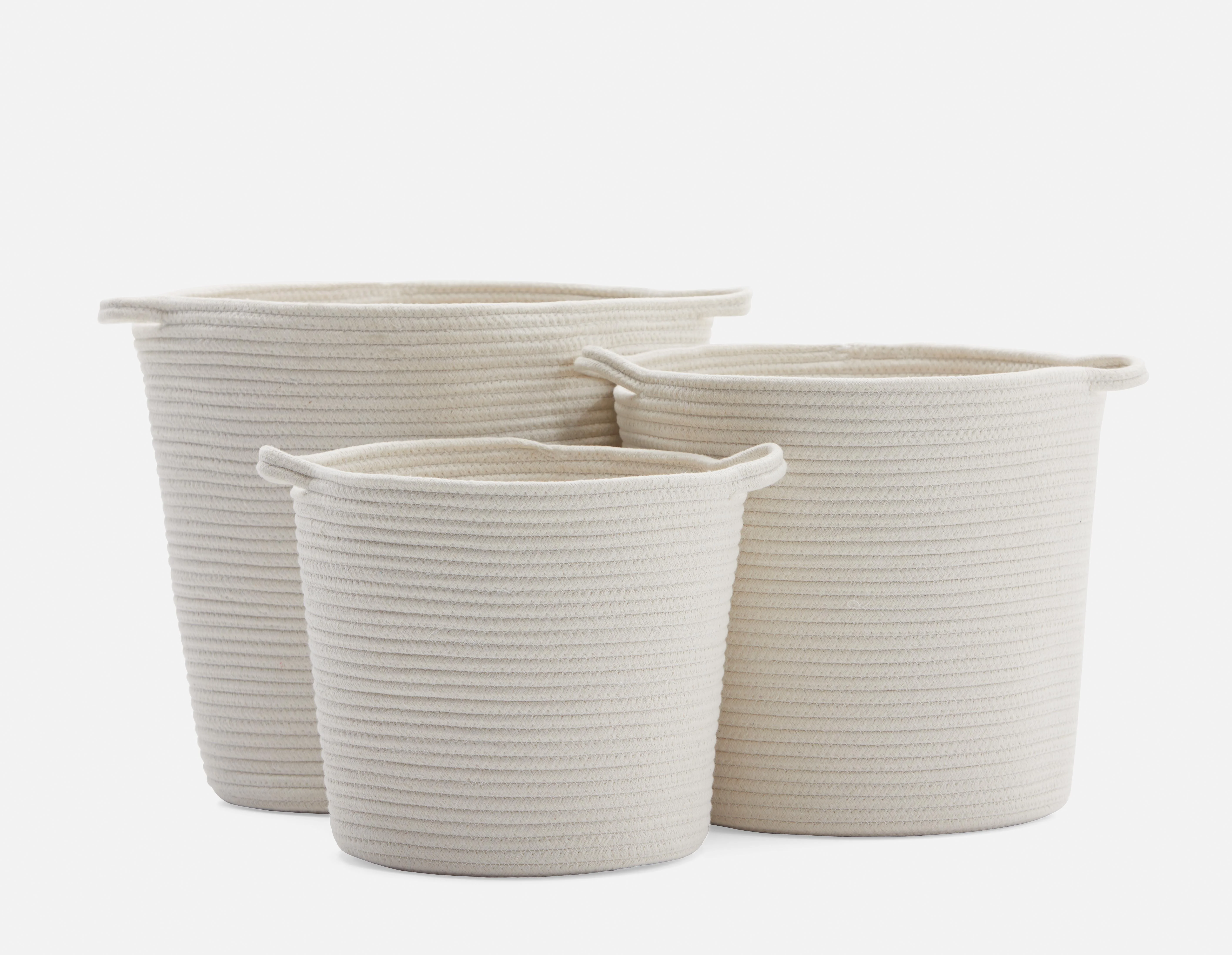 BROOKE — Set of 3 cotton rope baskets - Image 4