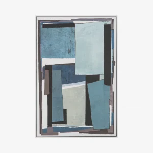 BLU — Framed hand embellished giclée 80x120cm