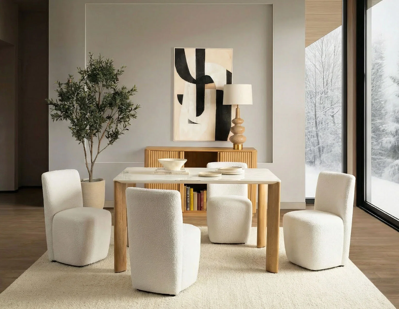 GIULIA — Modern contemporary dining table 150 cm
