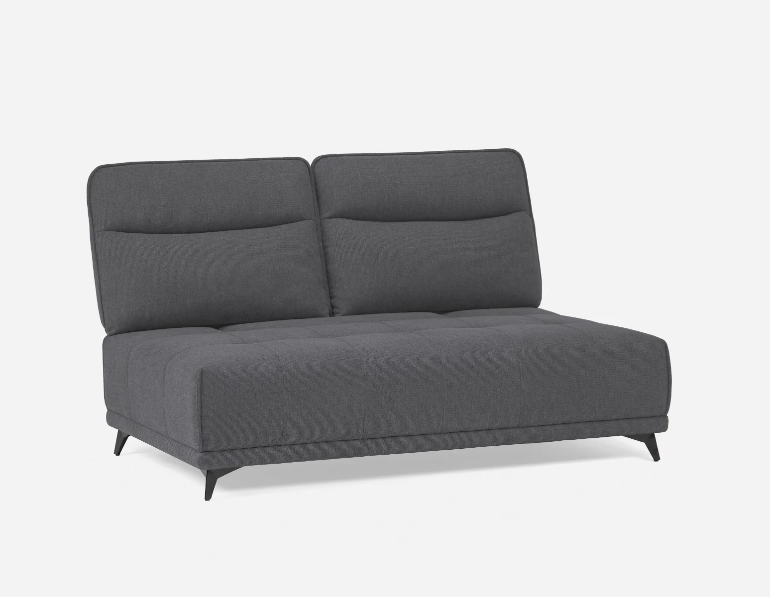 SIMON — Modern contemporary armless loveseat with adjustable backrest (75-79-85-30) - Image 11