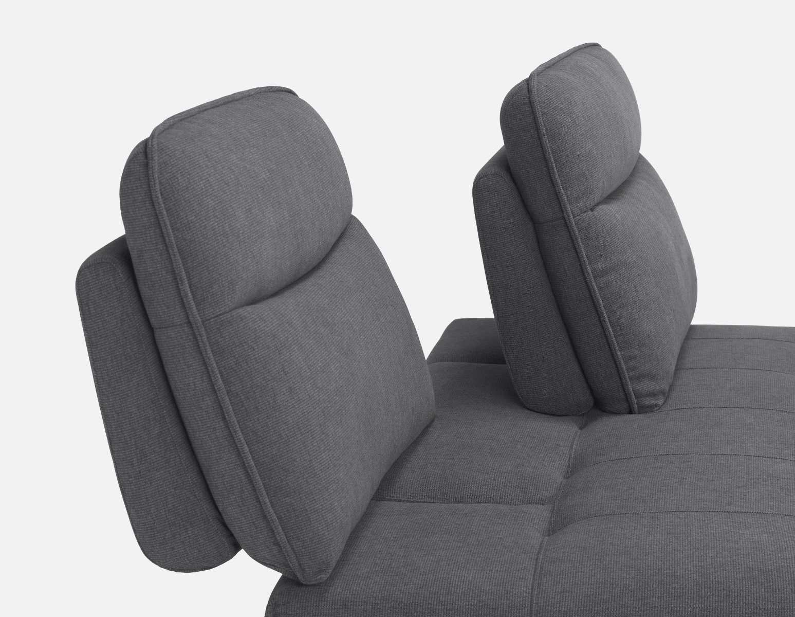 SIMON — Modern contemporary armless loveseat with adjustable backrest (75-79-85-30) - Image 4