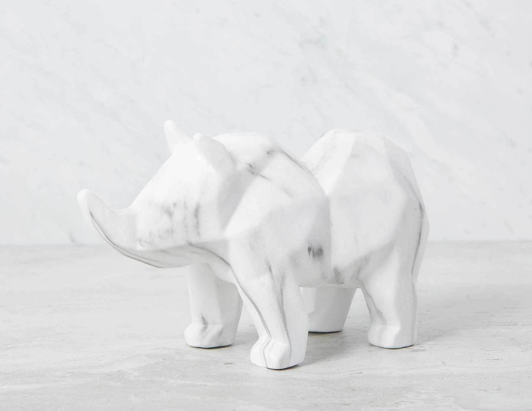 RHYNO — Faux marble sculpture 28 cm - Image 6