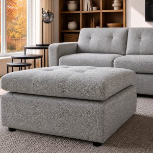 LEONIA — Contemporary ottoman (90-72-98-30)