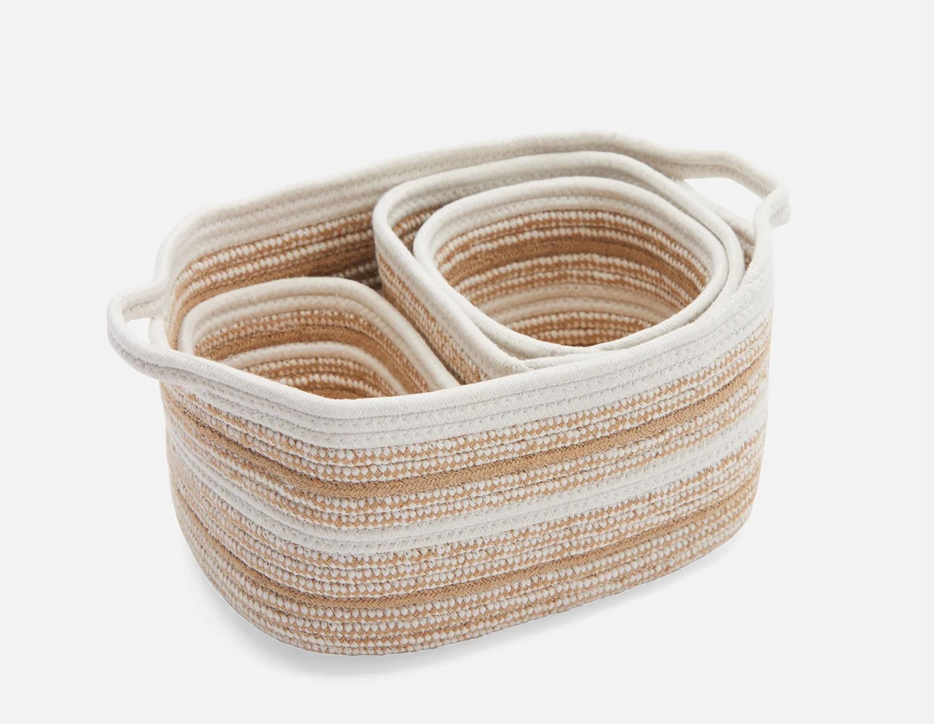 BURELLE — Set of 4 cotton rope and jute baskets - Image 3