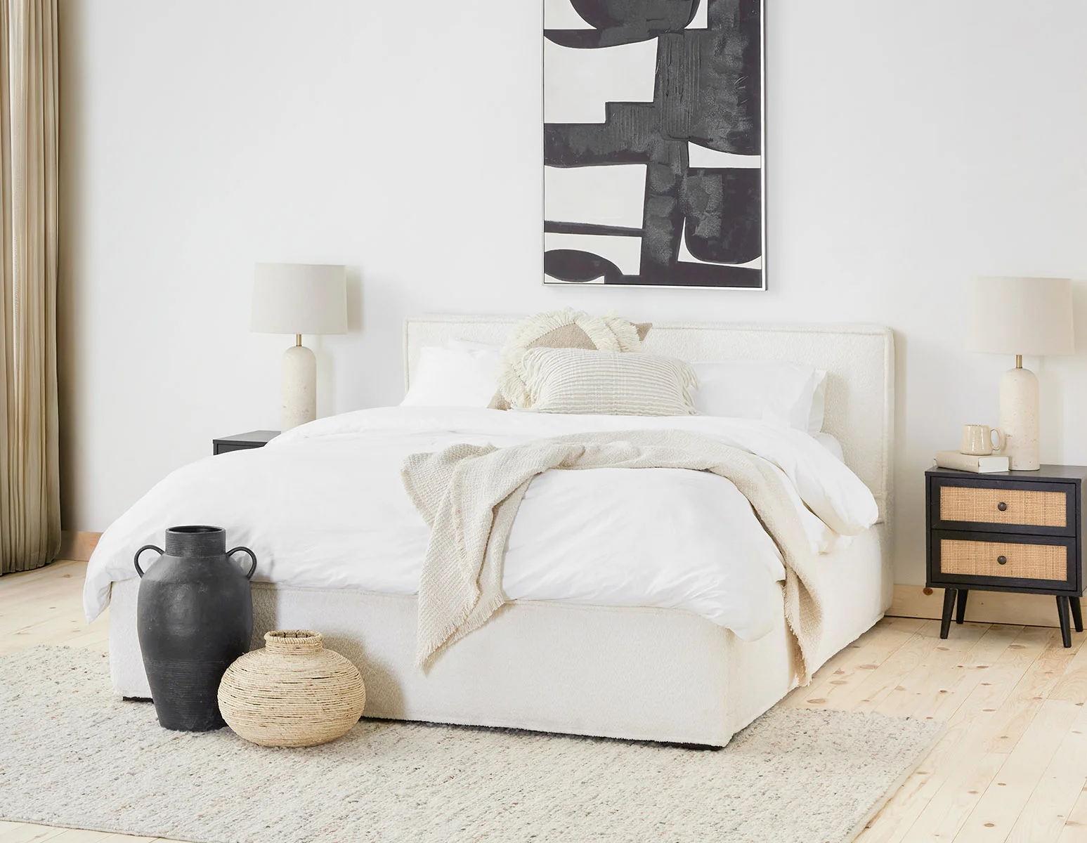 TONYA — Double size bed with storage (63-09-74-10)