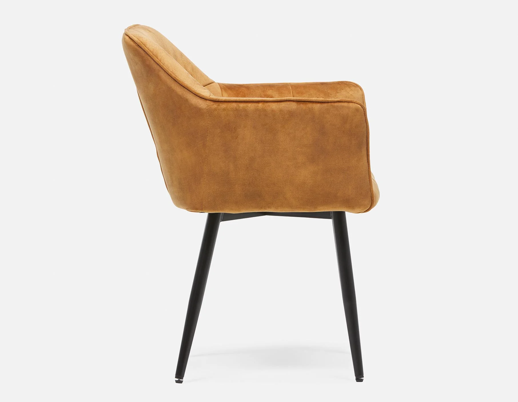 OCTAVE — Velvet dining armchair - Image 7