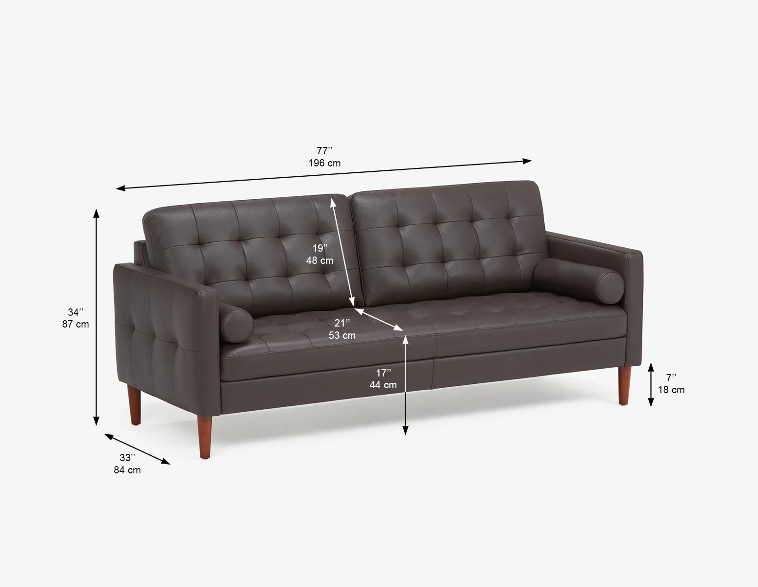 REVE — Mid-century modern 3-seater sofa (94-61-06-96) - Image 13