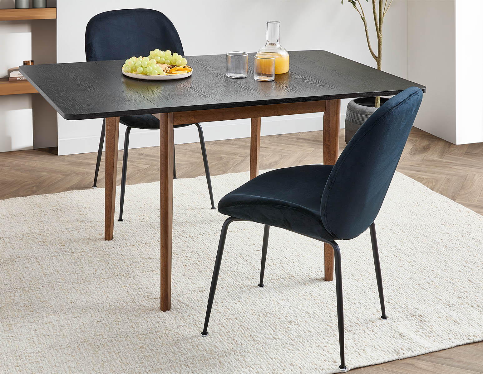 FINA — Modern contemporary dining table with 2 drop leaf extension 74cm to 134cm - Image 13