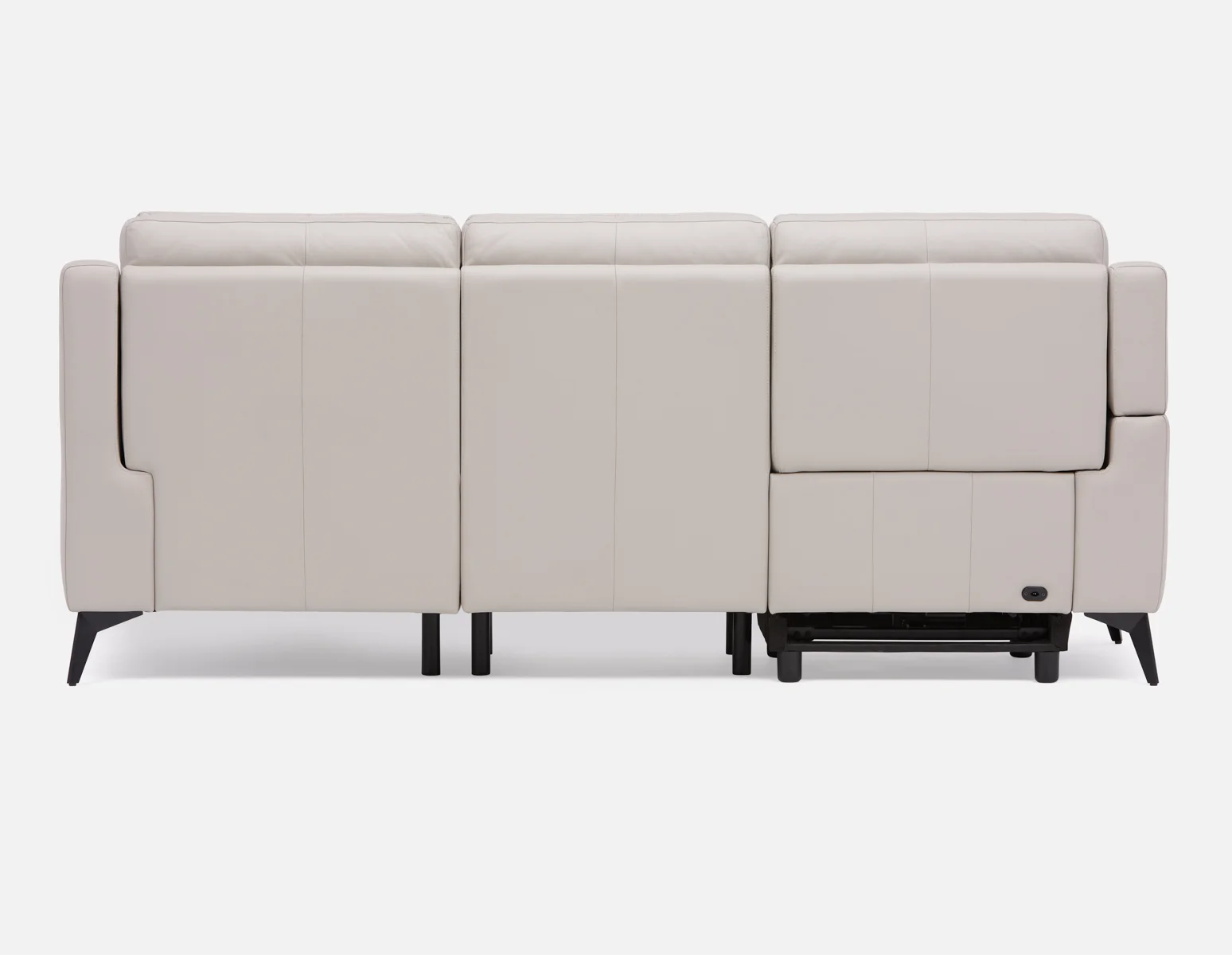 GIRONA — 100% leather power reclining right-facing sectional sofa - Image 10