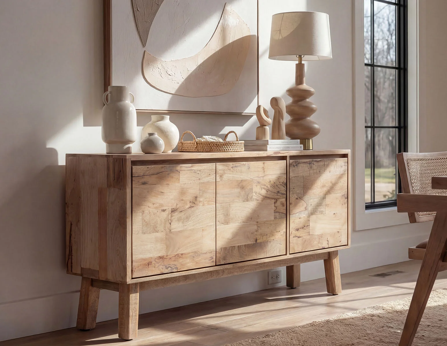 THESSALIA — Distressed solid mango wood sideboard (27-15-63-42) - Image 16