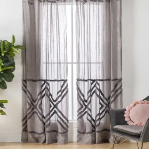 RAMONA — Set of 2 sheer curtain panels