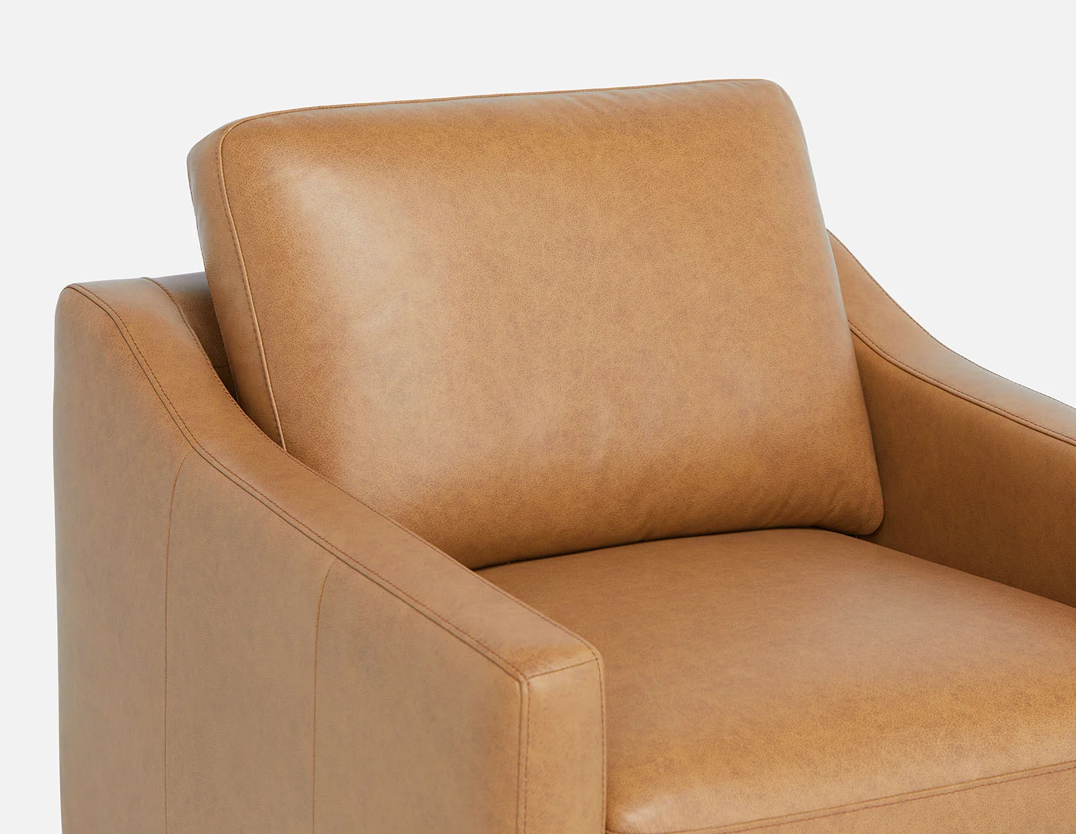 LIMA — Modern 100% leather armchair (74-41-36-49) - Image 8