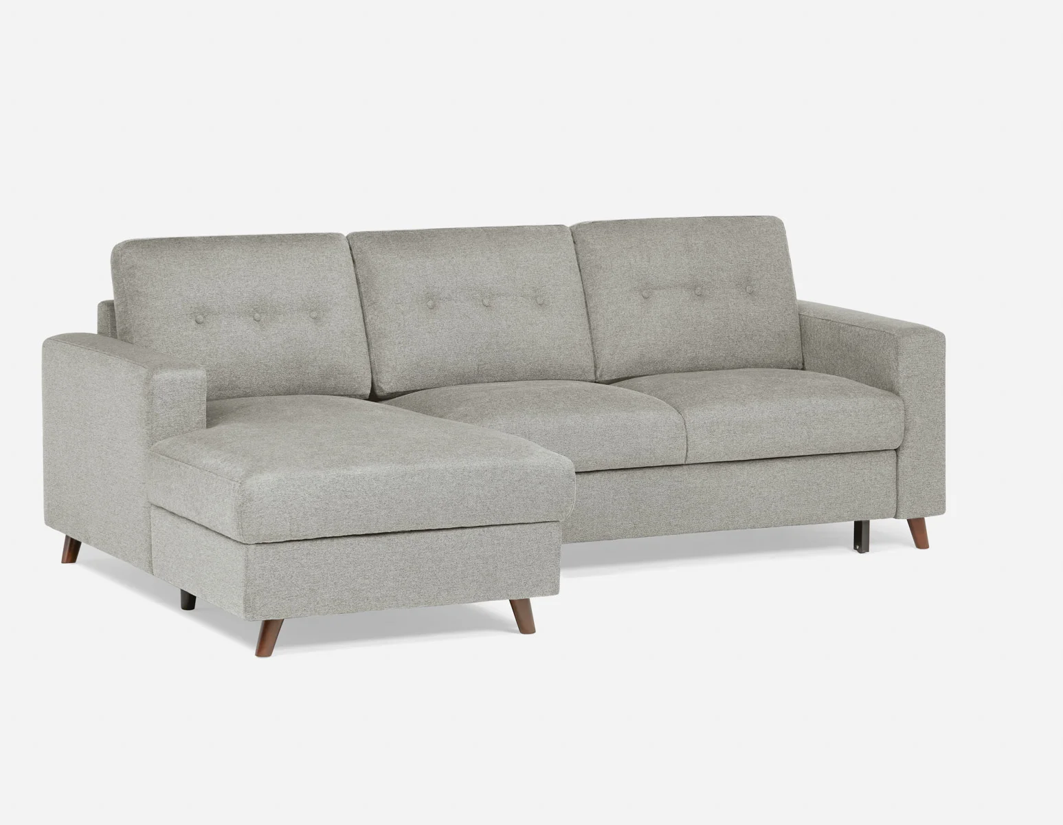 RENEE — Mid-century modern left-facing sectional sofa-bed with storage (91-23-69-30) - Image 17