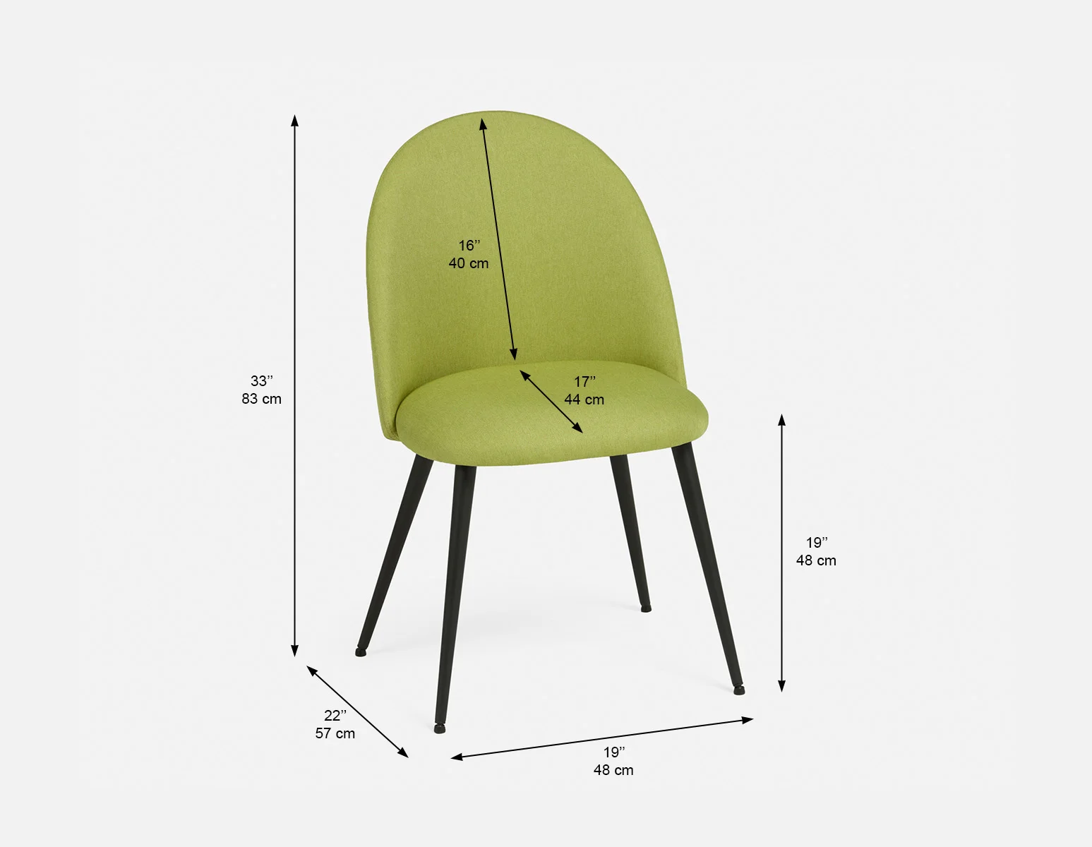 LAVAL — Contemporary dining chair (45-89-55-70) - Image 8
