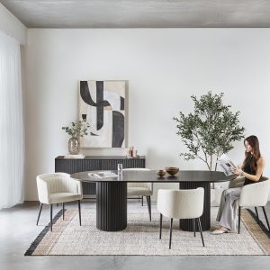 RHODES — Oval dining table 240cm (89-09-58-20)