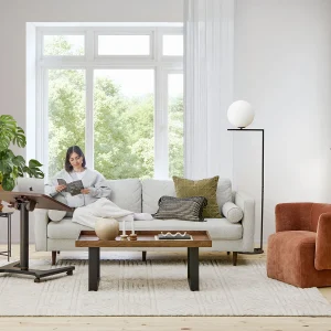 KINSEY — Mid-century modern 3-seater sofa (23-16-48-95)