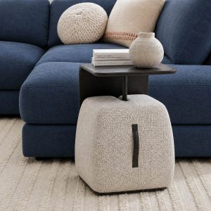 ALANA — End table with ottoman