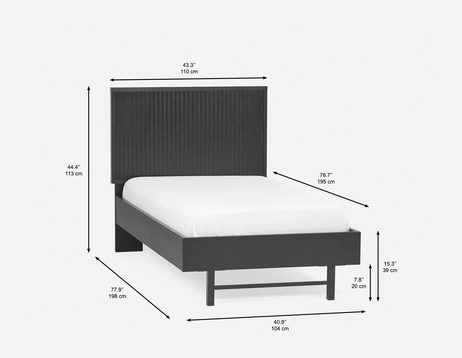 MONTANA — Modern twin size bed (33-11-39-20) - Image 10