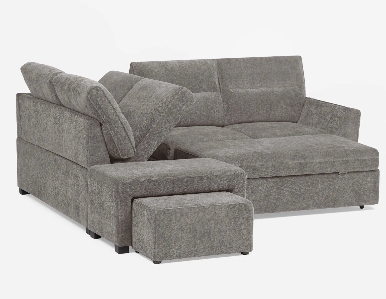 MINNESOTA — Left-facing sectional sofa-bed with storage (12-24-39-30) - Image 13