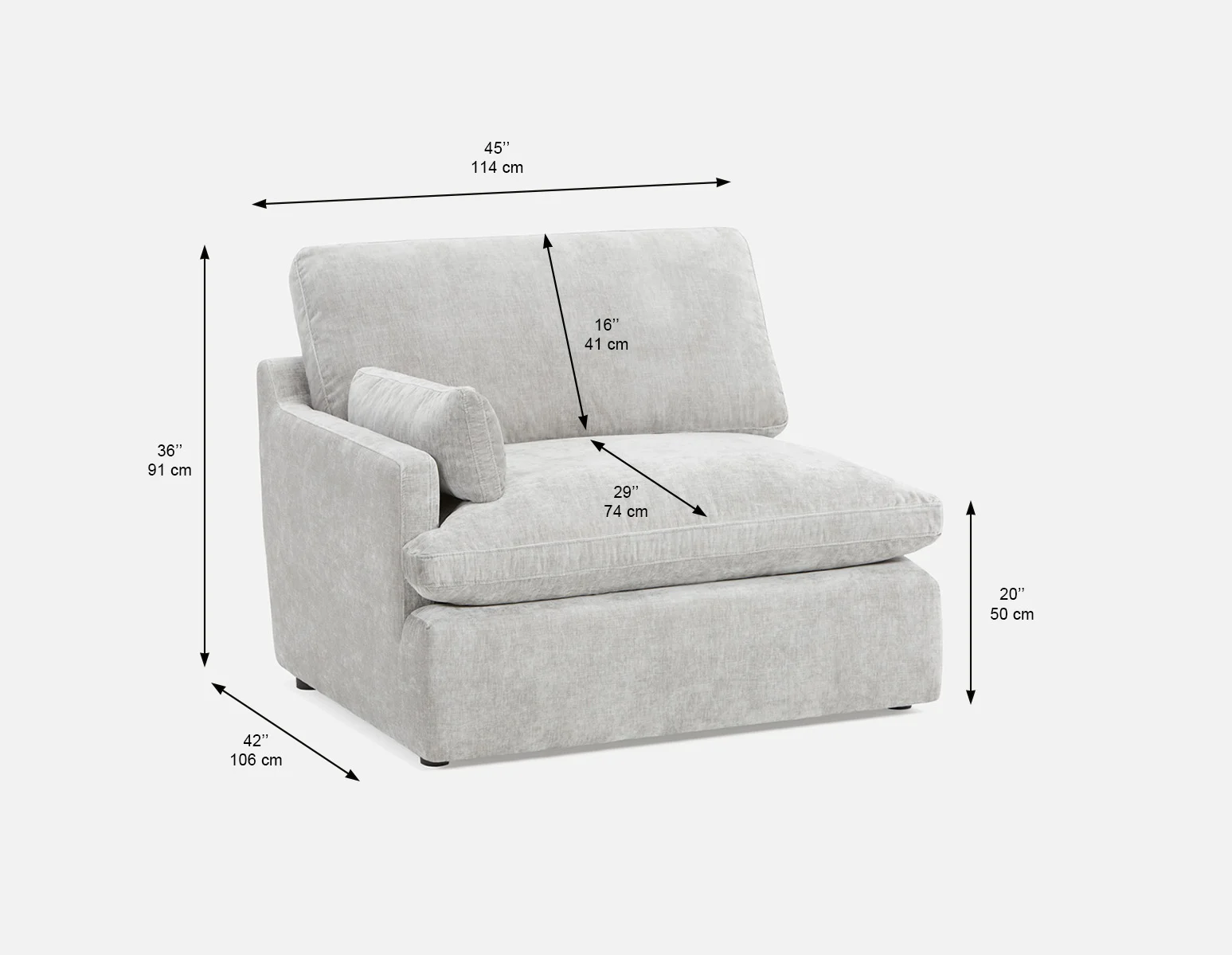 CHABLIS — Modular sofa with left arm customize to fit your space (45-28-19-30) - Image 12