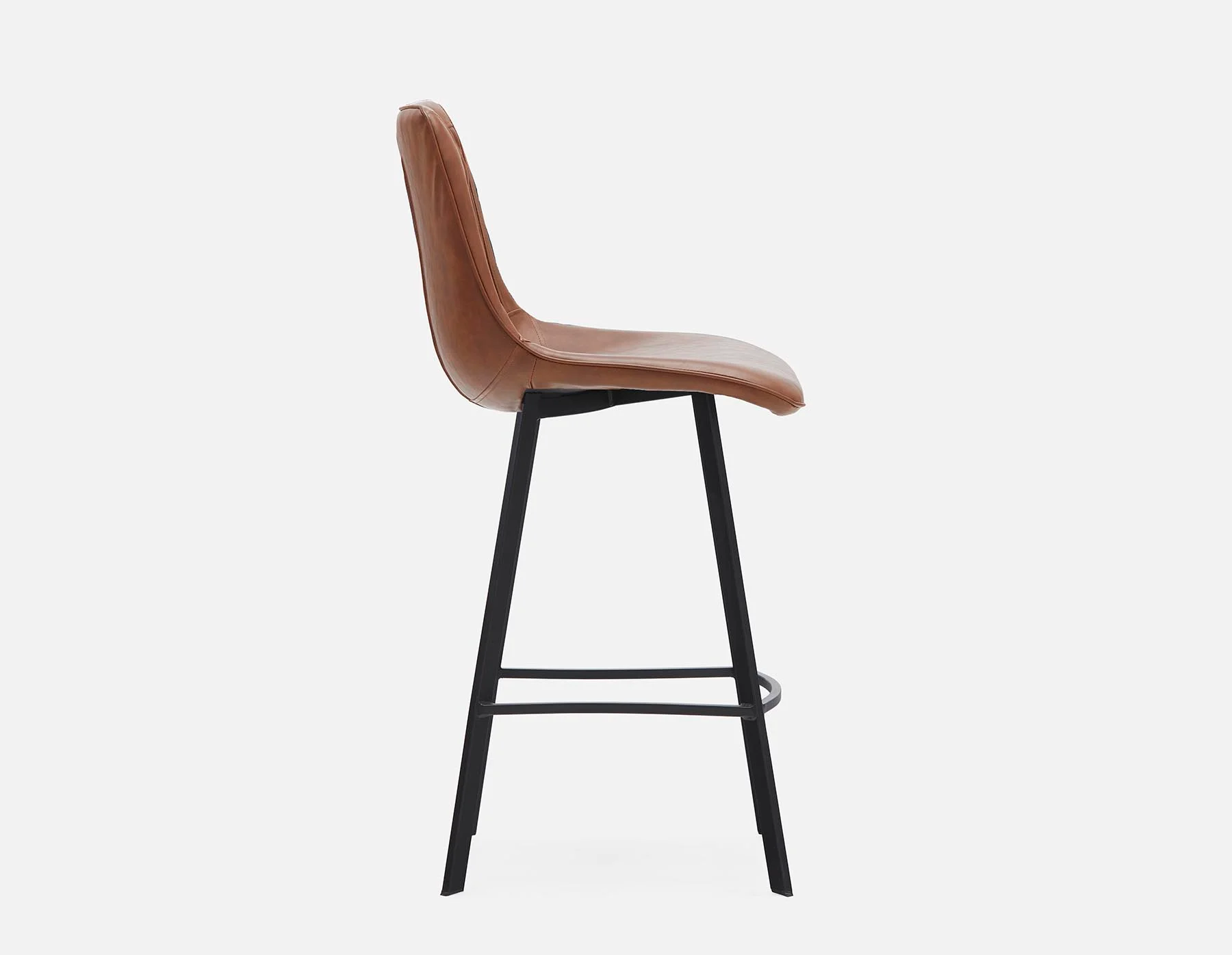 MALI — Mid-century modern bar stool with backrest 76 cm (55-54-87-96) - Image 6