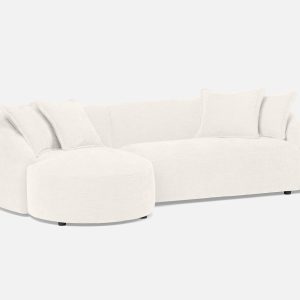 DOYER — Modern left-facing sectional sofa (65-67-59-95)