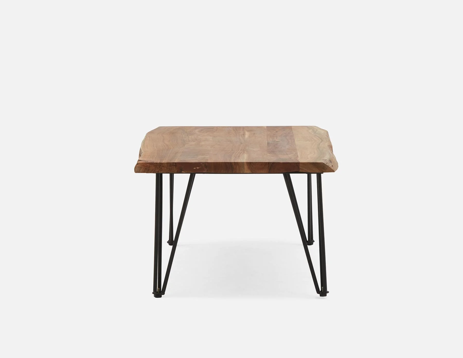 RENO — Solid acacia wood coffee table 120 cm - Image 6