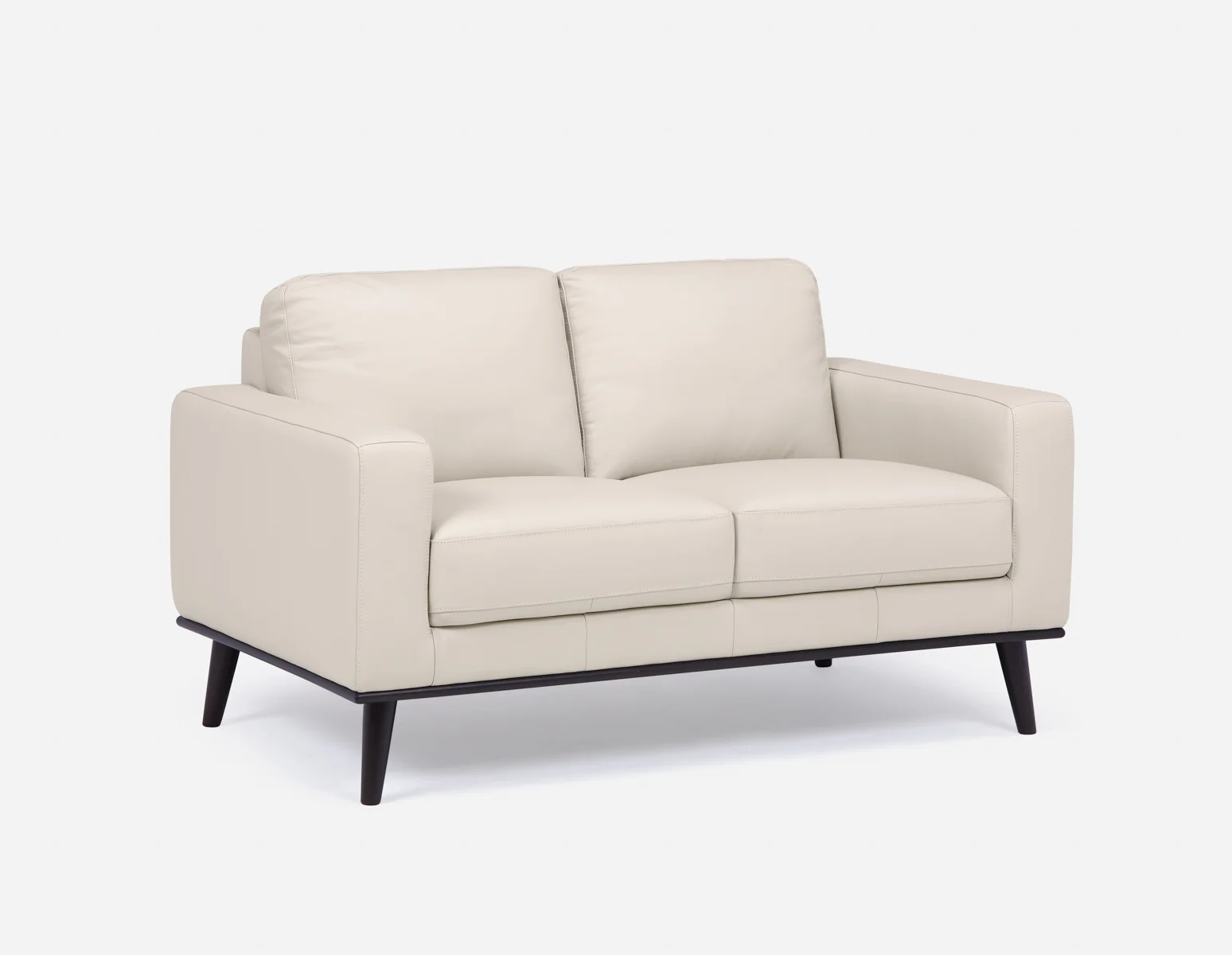 BETTA — 100% leather mid century loveseat (24-76-17-34) - Image 13