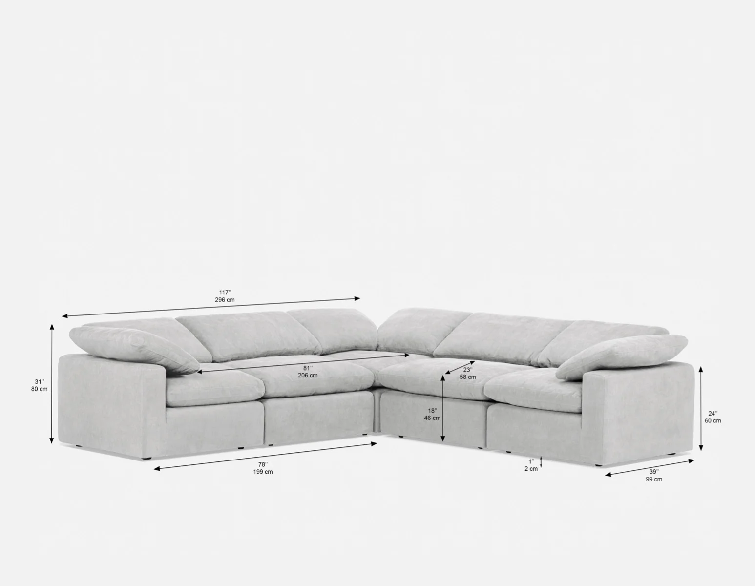HELIO — Contemporary modular sectional sofa (23-35-98-30) - Image 12