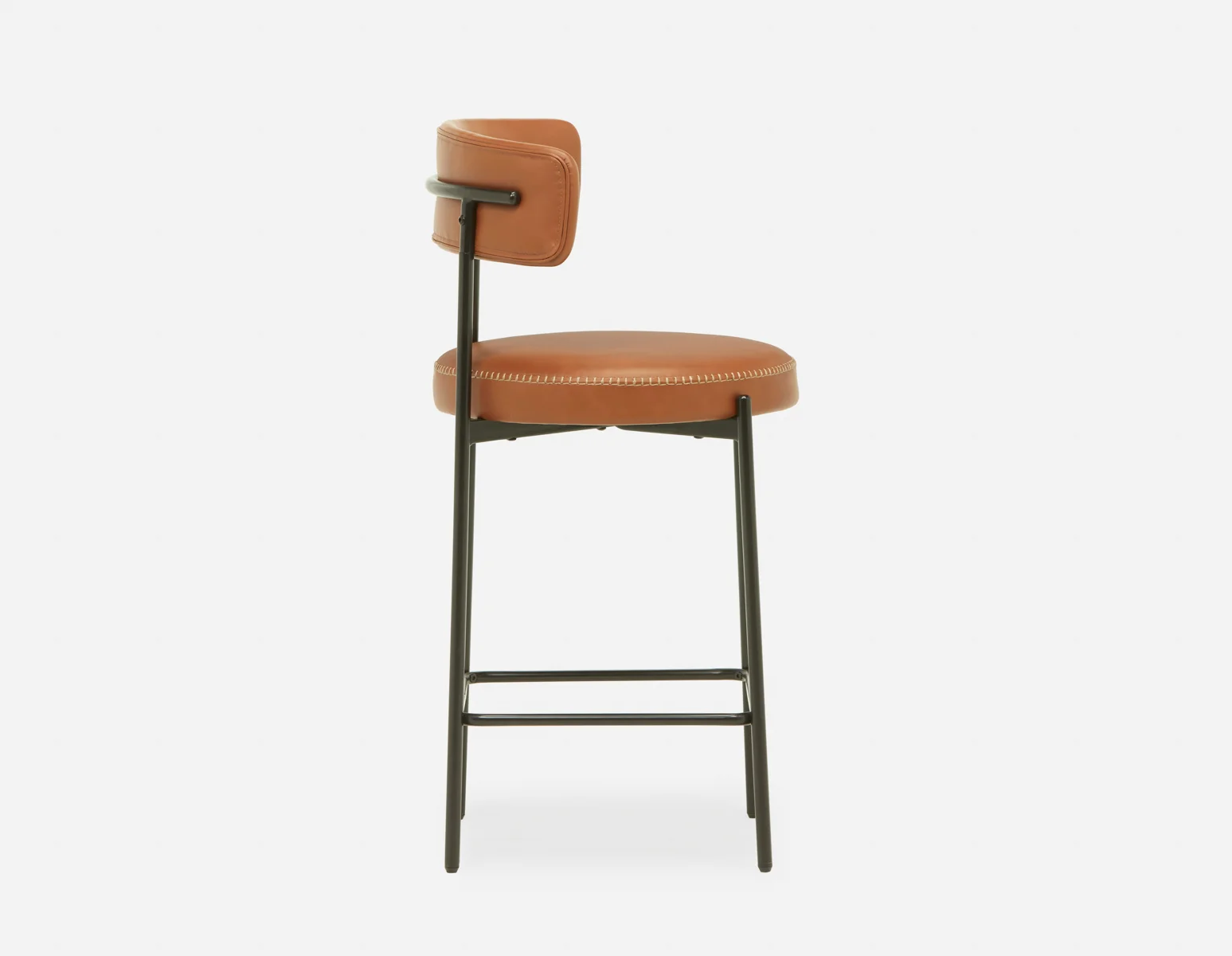 KURO — Industrial-modern counter stool with backrest 66cm (18-31-83-96) - Image 10