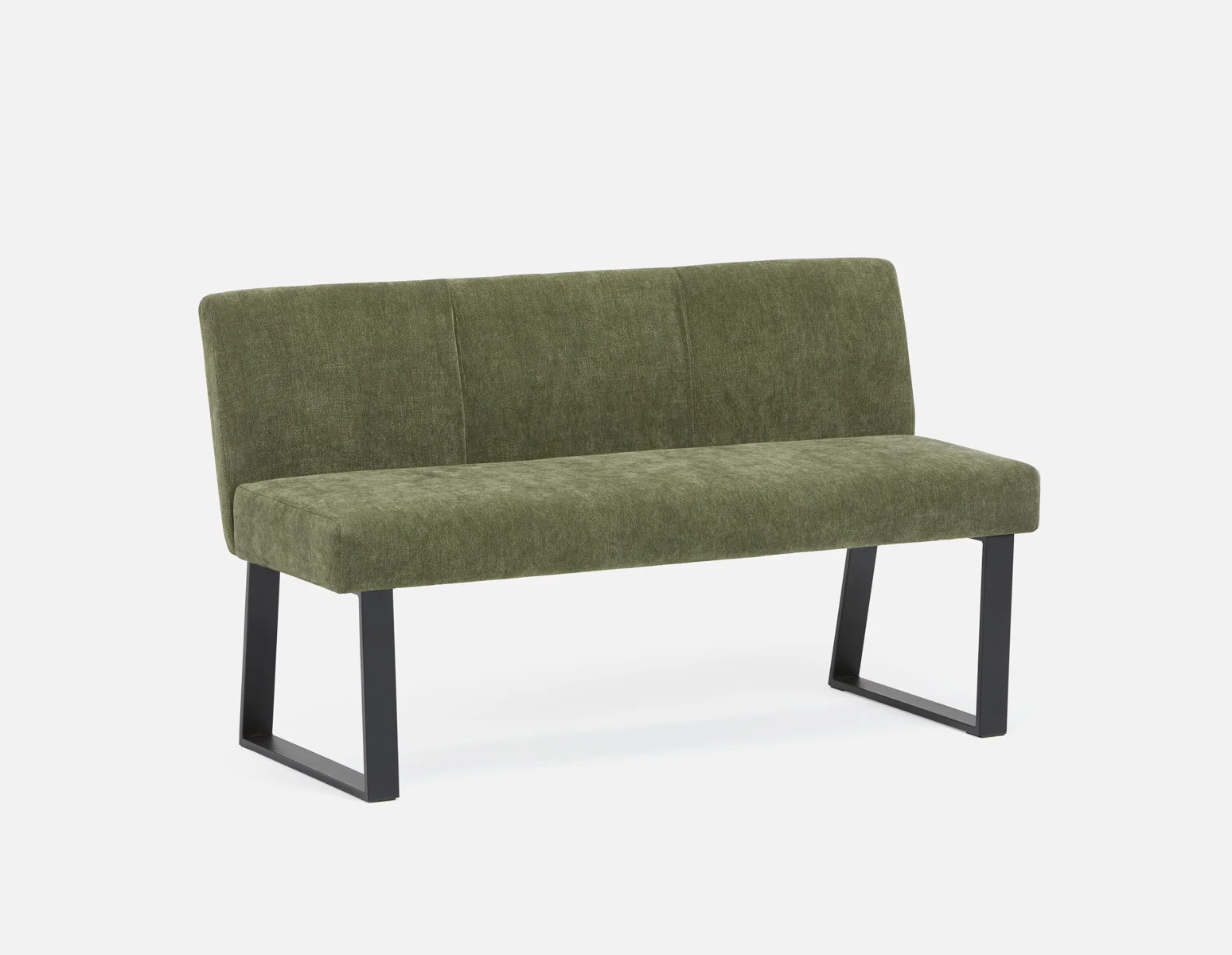 JASON — Industrial-modern dining bench with backrest (99-87-57-70) - Image 2