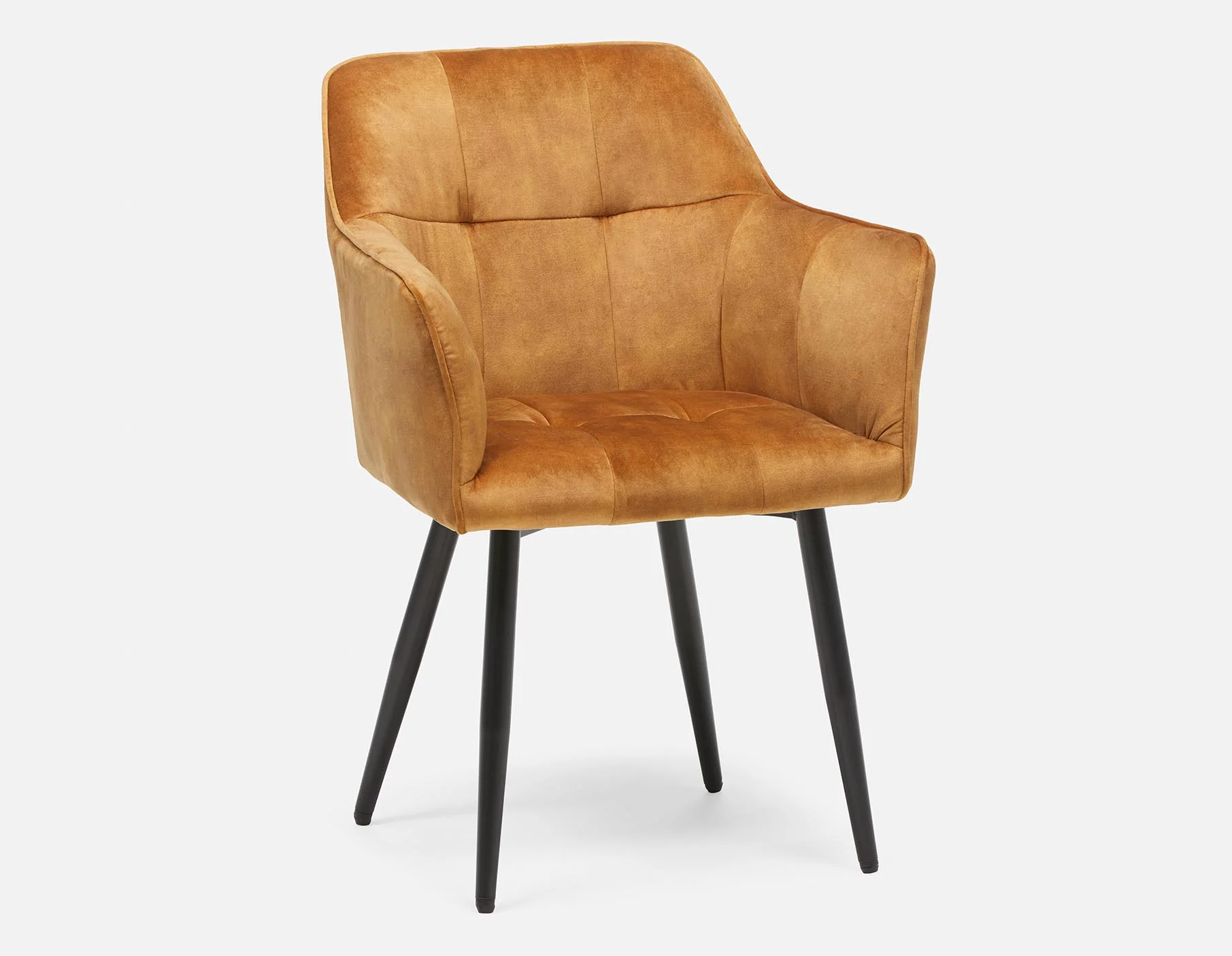 OCTAVE — Velvet dining armchair - Image 11