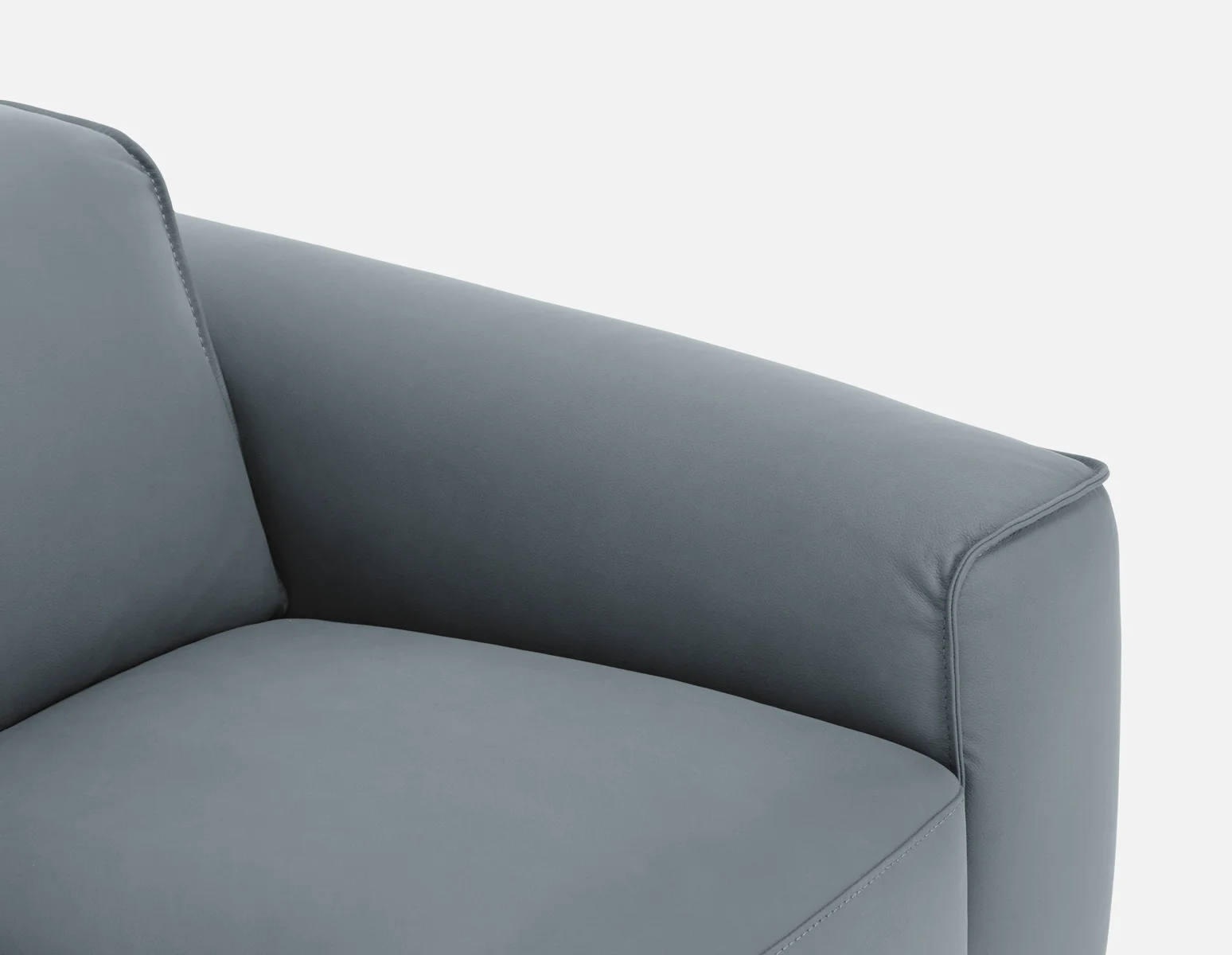 VIGO — 100% leather apartment sofa (71-99-64-12-D) - Image 8