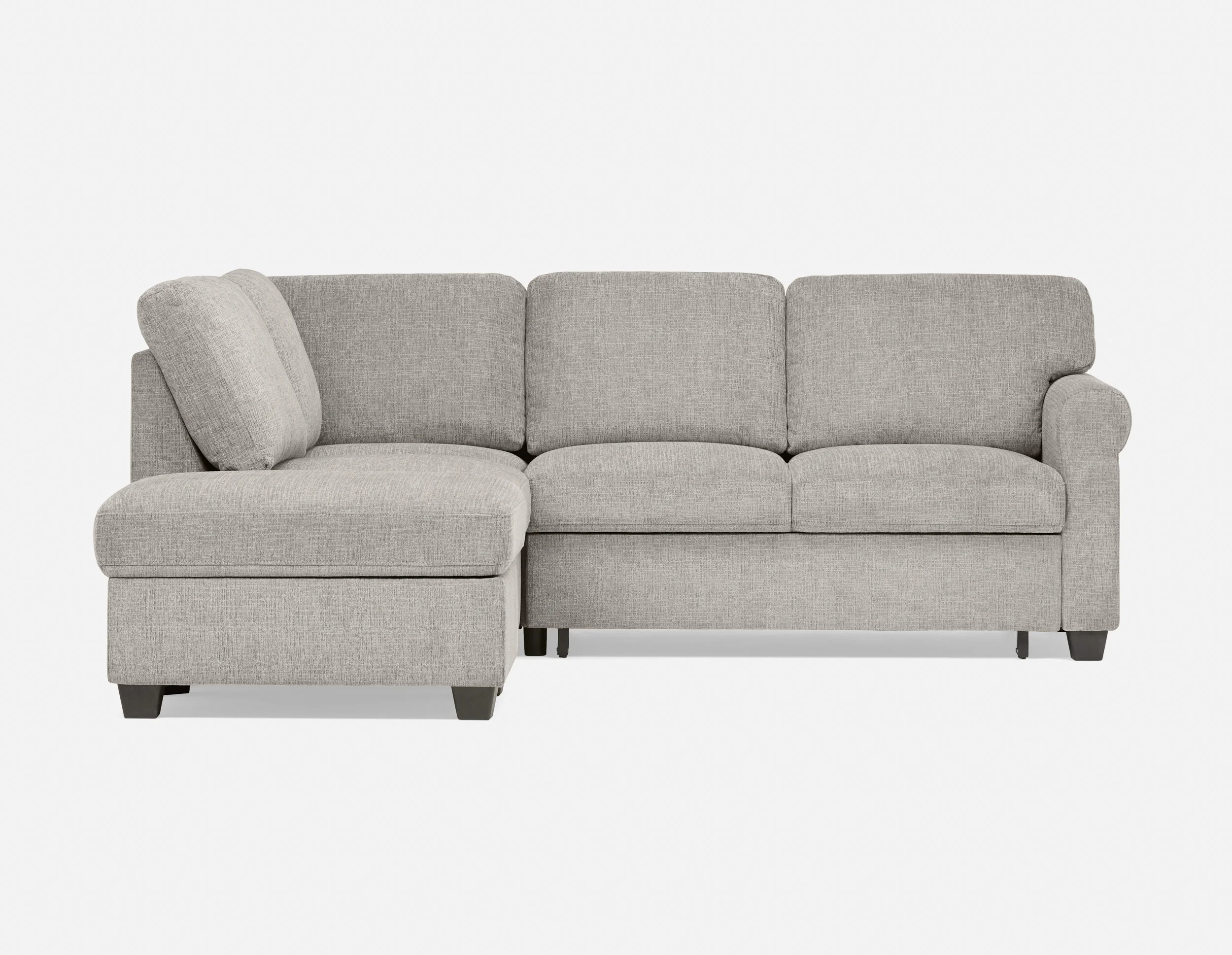 DELPHINE — Traditional left-facing sectional sofa-bed with storage (45-46-23-30) - Image 2