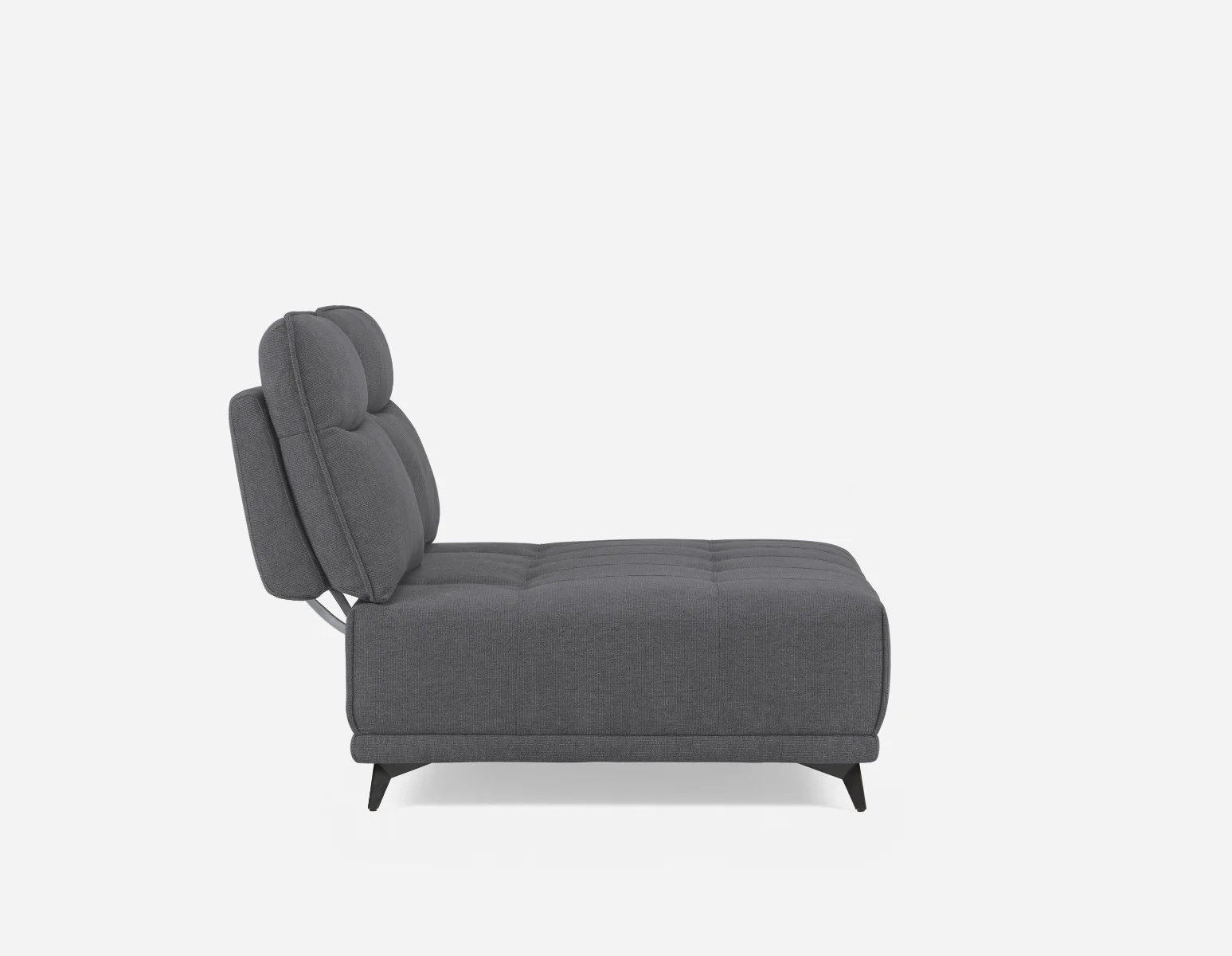 SIMON — Modern contemporary armless loveseat with adjustable backrest (75-79-85-30) - Image 7