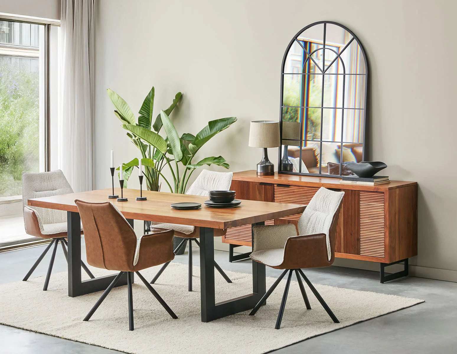 LYON — Acacia wood sideboard 175 cm - Image 14
