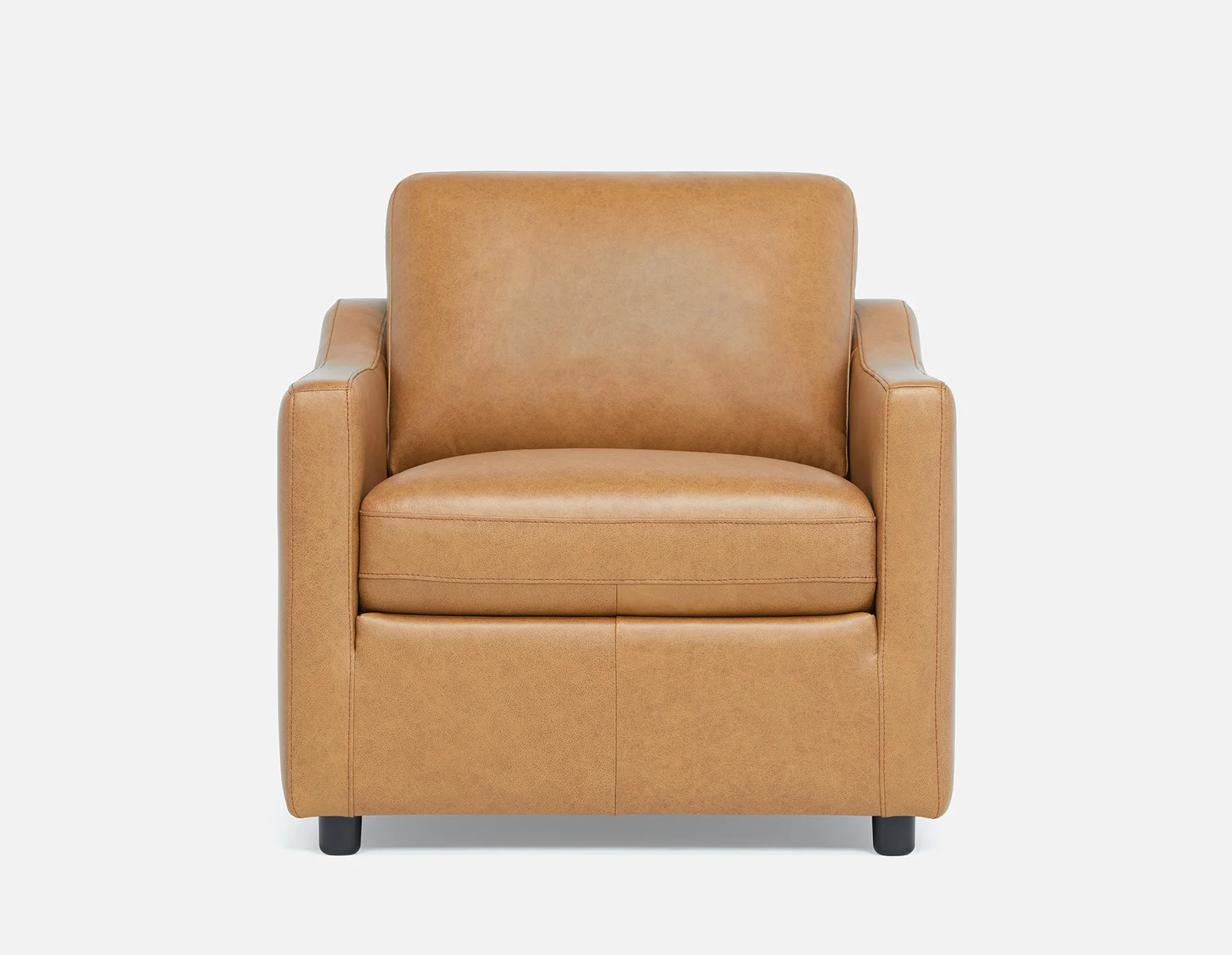 LIMA — Modern 100% leather armchair (74-41-36-49) - Image 3