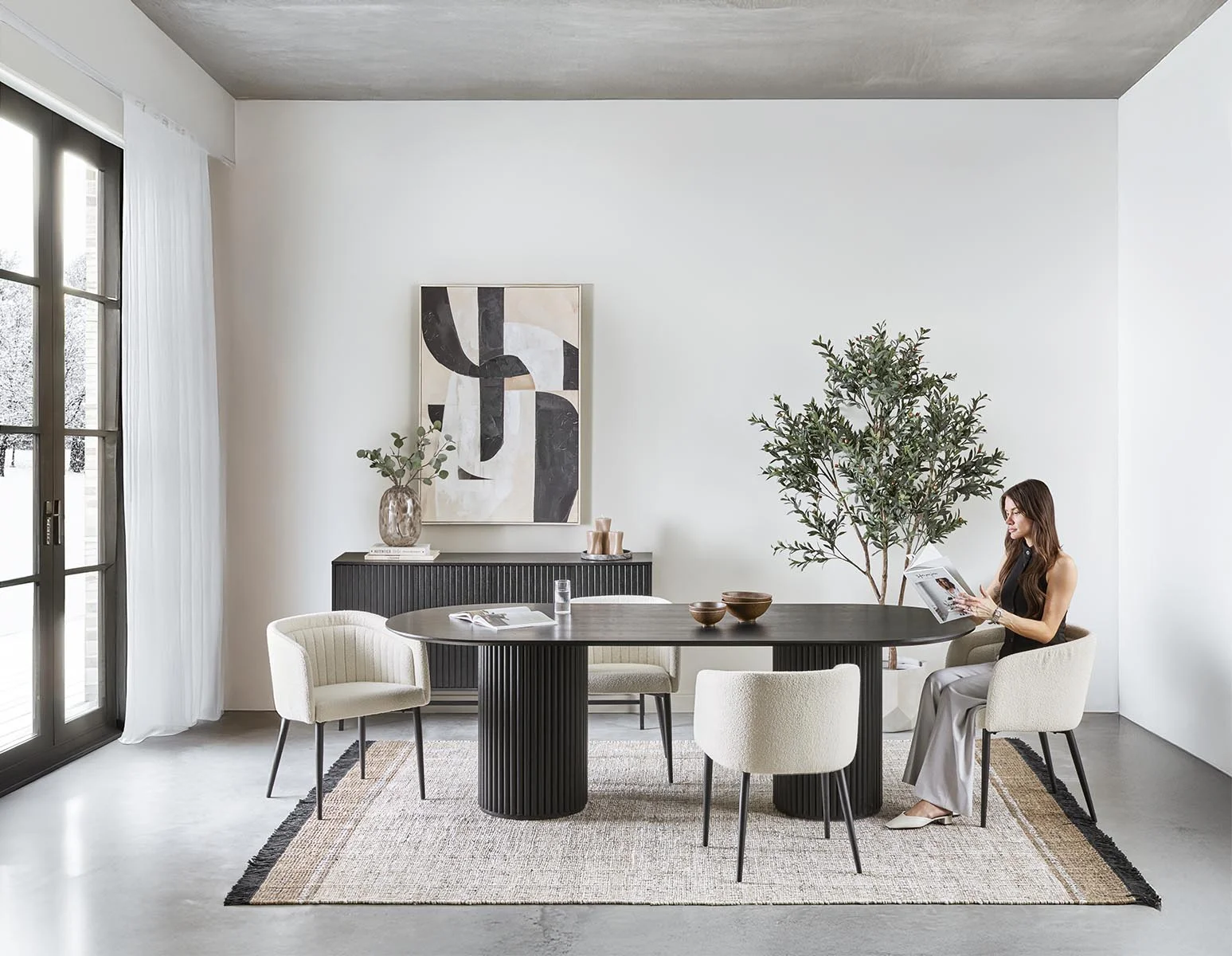 RHODES — Oval dining table 240cm (89-09-58-20-D)